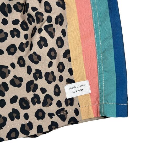 Duvin Boy's Cheetah Disco Swim Shorts - Picture 5 of 10
